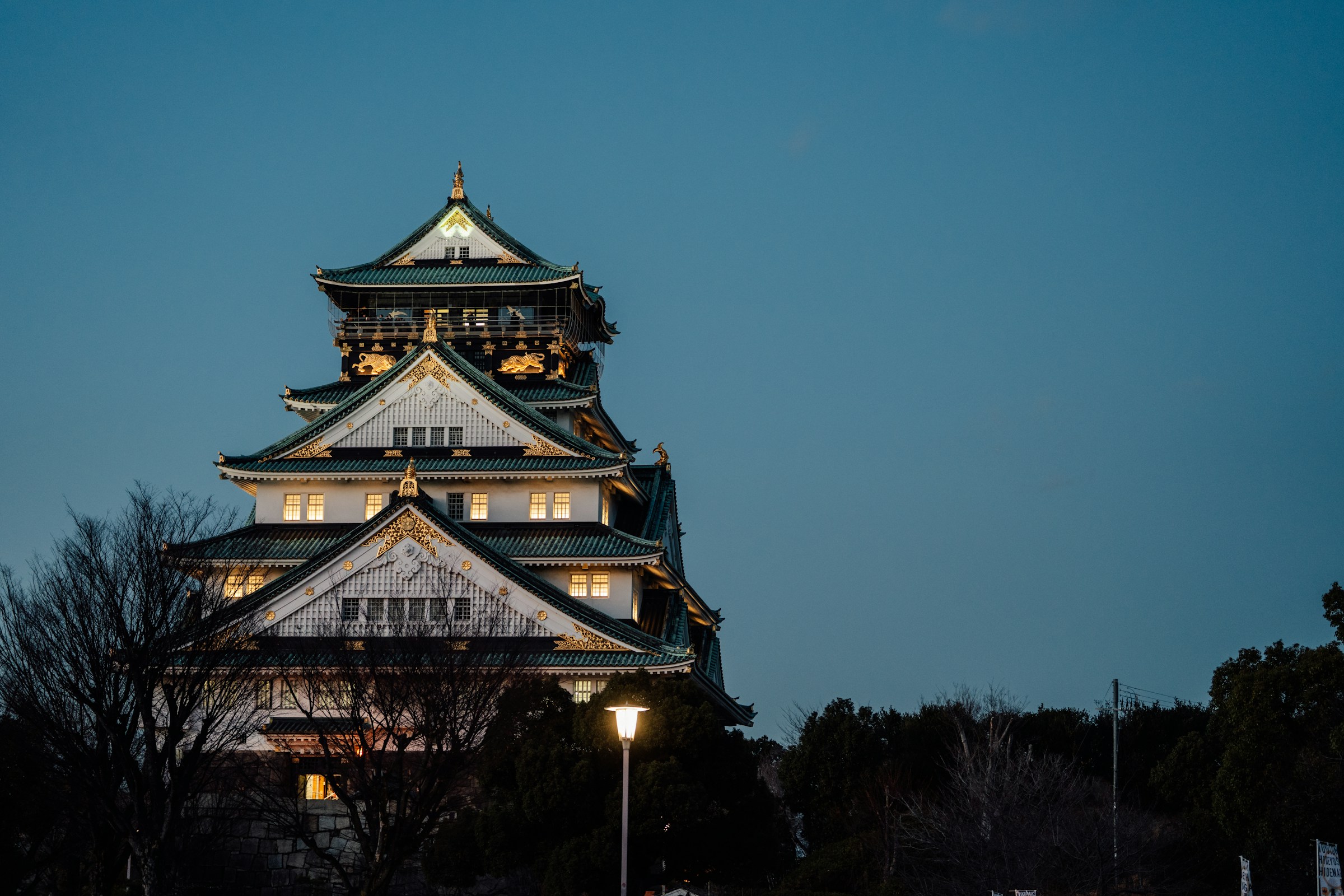 大阪城・京阪エリアの夜景